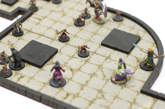 Dungeon Tile Bundle | Starter Set | Wooden Dungeon Tiles | Finished, Ready for Use | Modular | for TTRPGs like D&D, Pathfinder