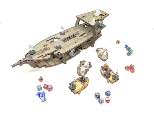 Common Ghost Brigantine Ship // for Tabletop RPGs like D&D, Pathfinder