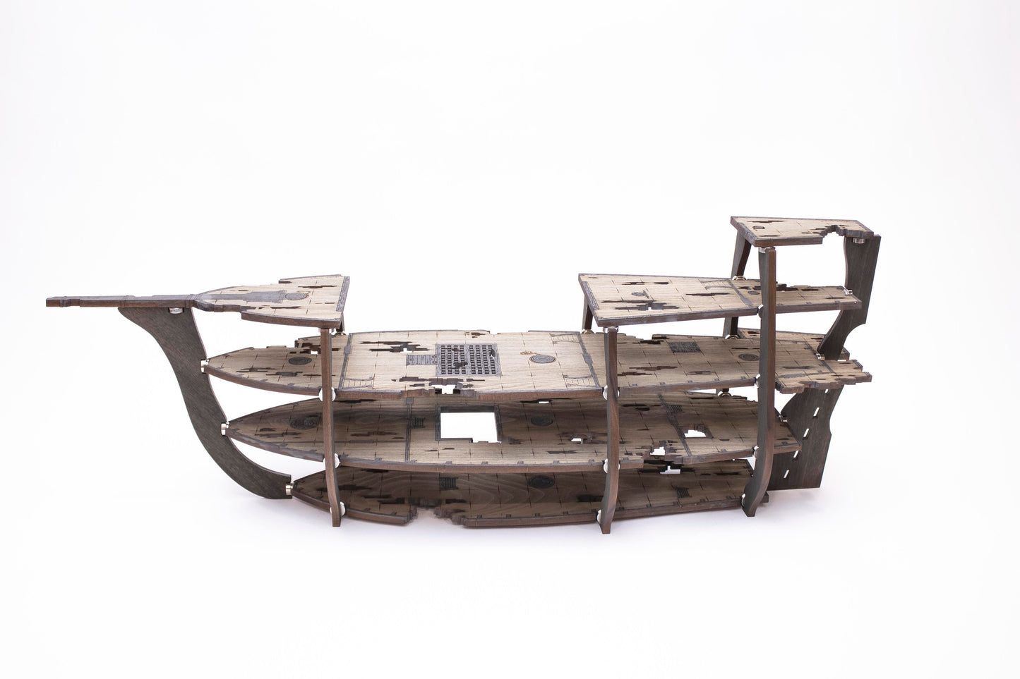 Magnetic Ghost Galleon Ship for TTRPGs like D&D, Pathfinder, Daggerheart | Painted, Ready for Use