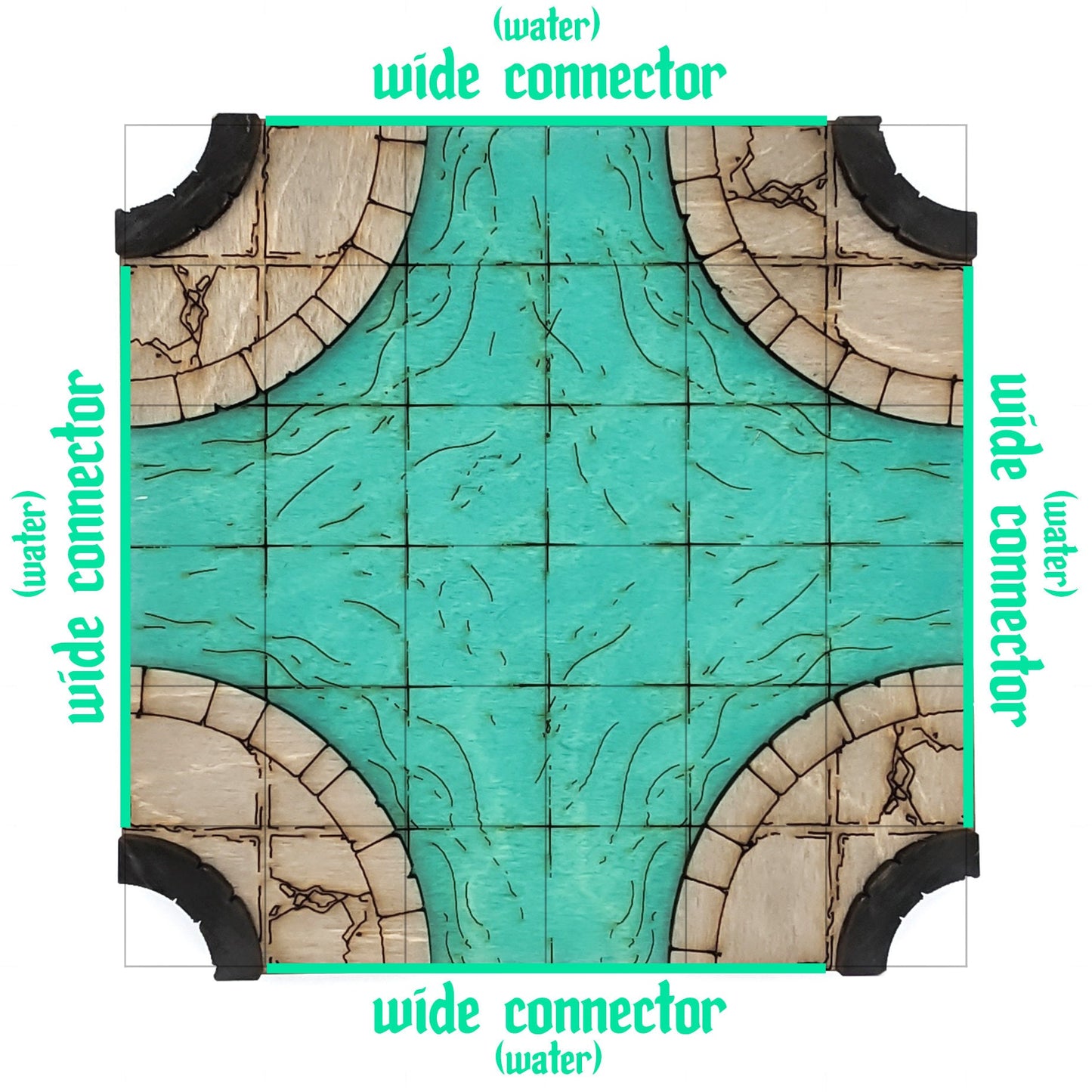 Sewer - Wide - Intersection 4-Way A