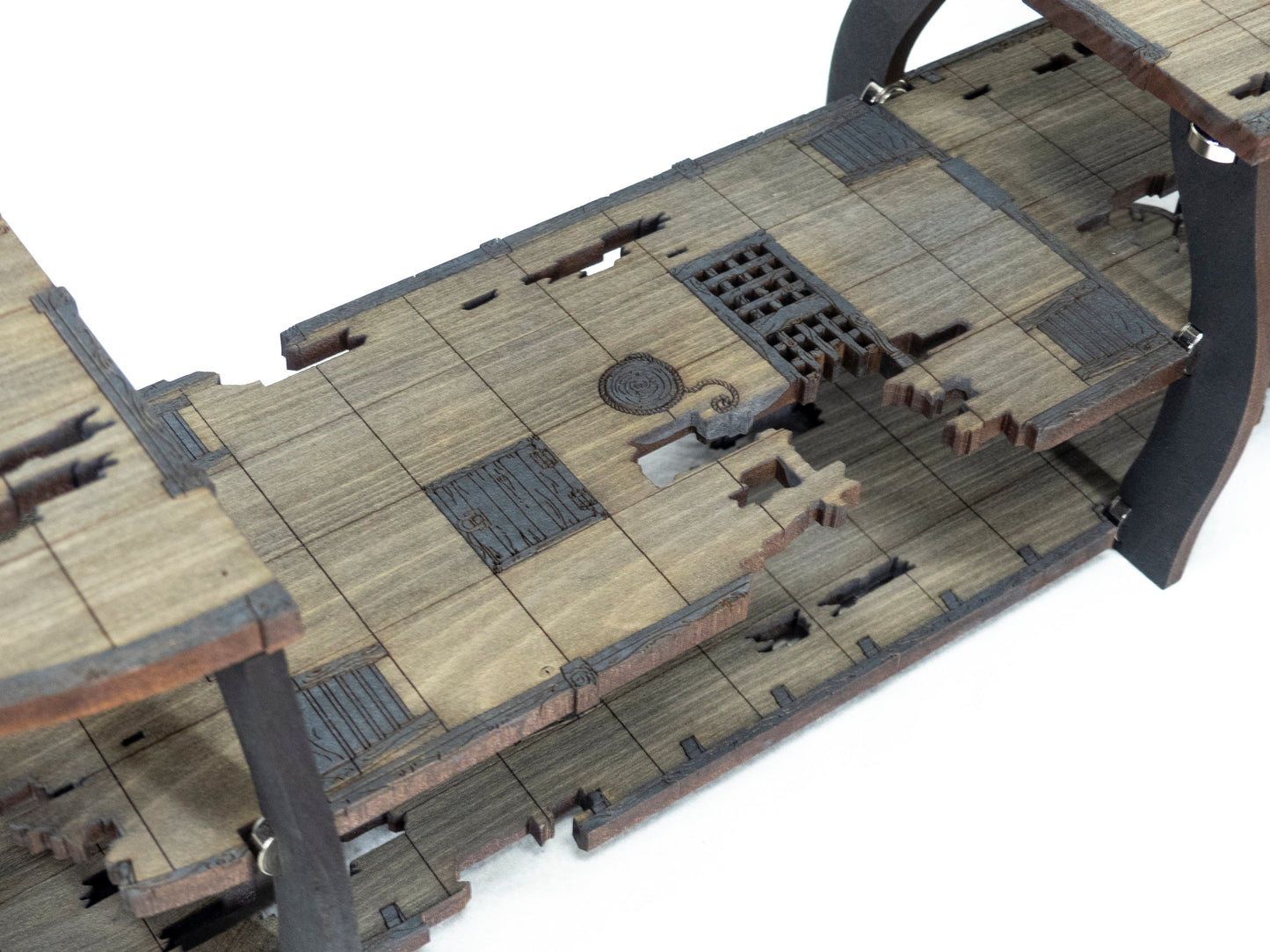 Magnetic Ghost Sailing Ship for TTRPGs like D&D, Pathfinder, Daggerheart | Painted, Ready for Use