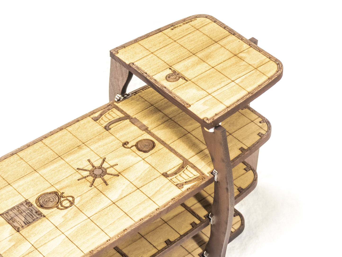 Magnetic Warship for TTRPGs like D&D, Pathfinder, Daggerheart | Painted, Ready for Use