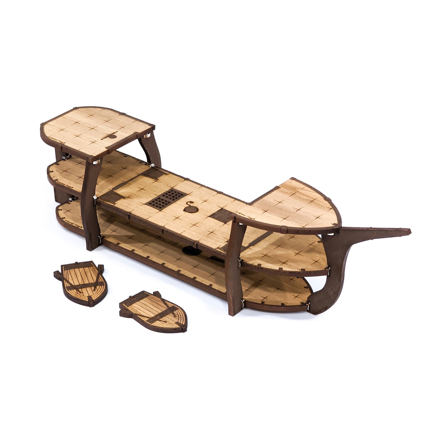 Magnetic Sailing Ship for TTRPGs like D&D, Pathfinder, Daggerheart | Painted, Ready for Use