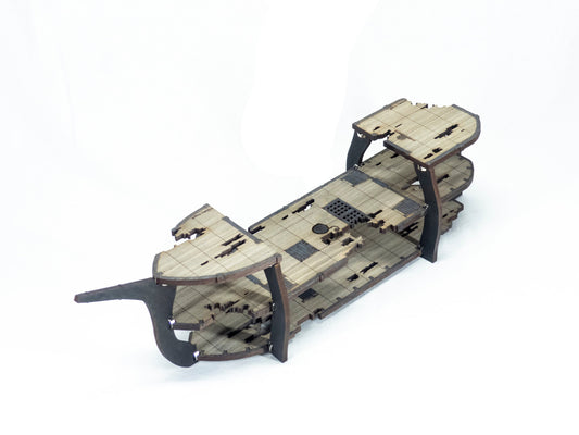 Magnetic Ghost Sailing Ship for TTRPGs like D&D, Pathfinder, Daggerheart | Painted, Ready for Use