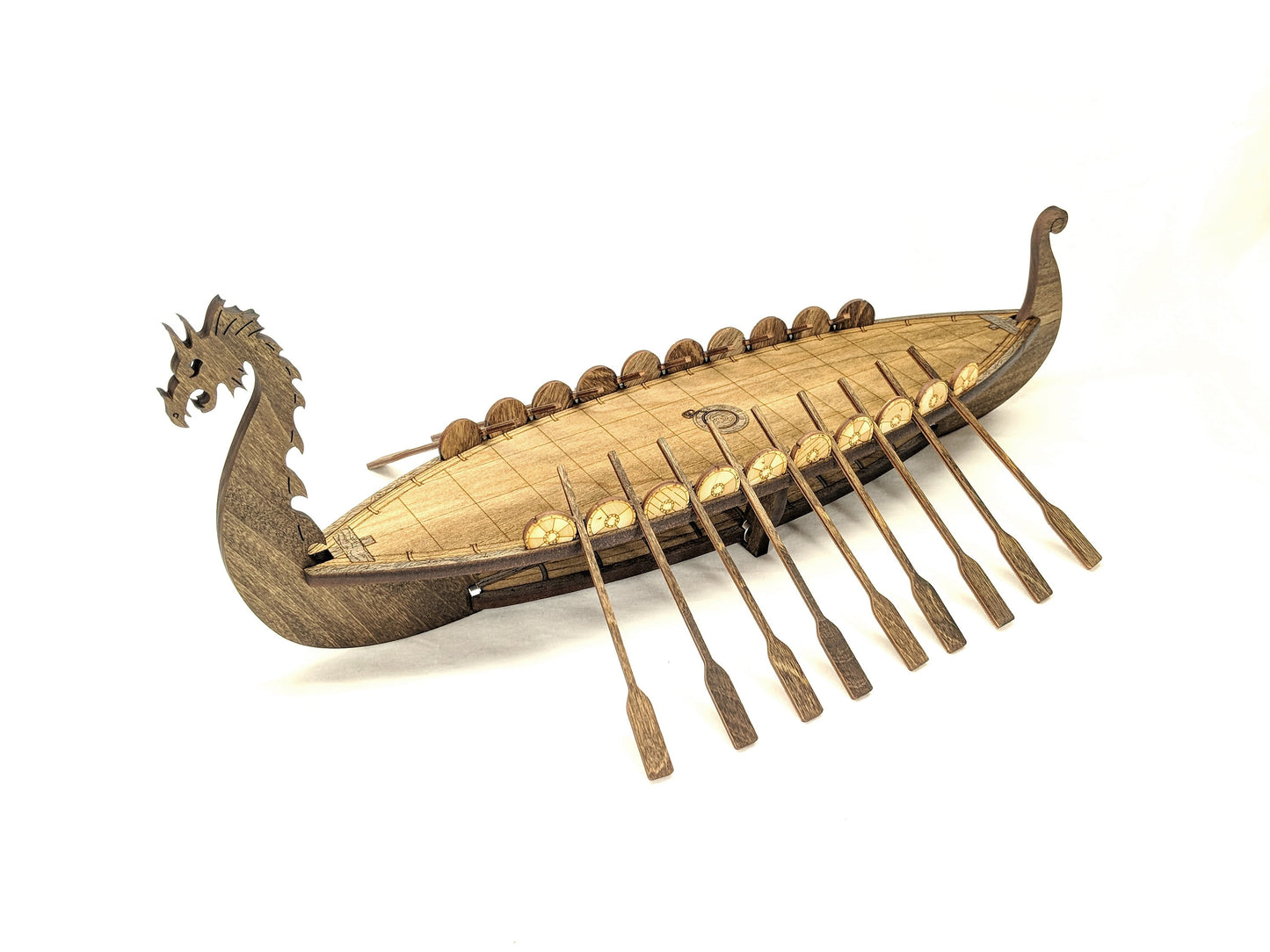 Magnetic Viking Longship for TTRPGs like D&D, Pathfinder, Daggerheart | Painted, Ready for Use