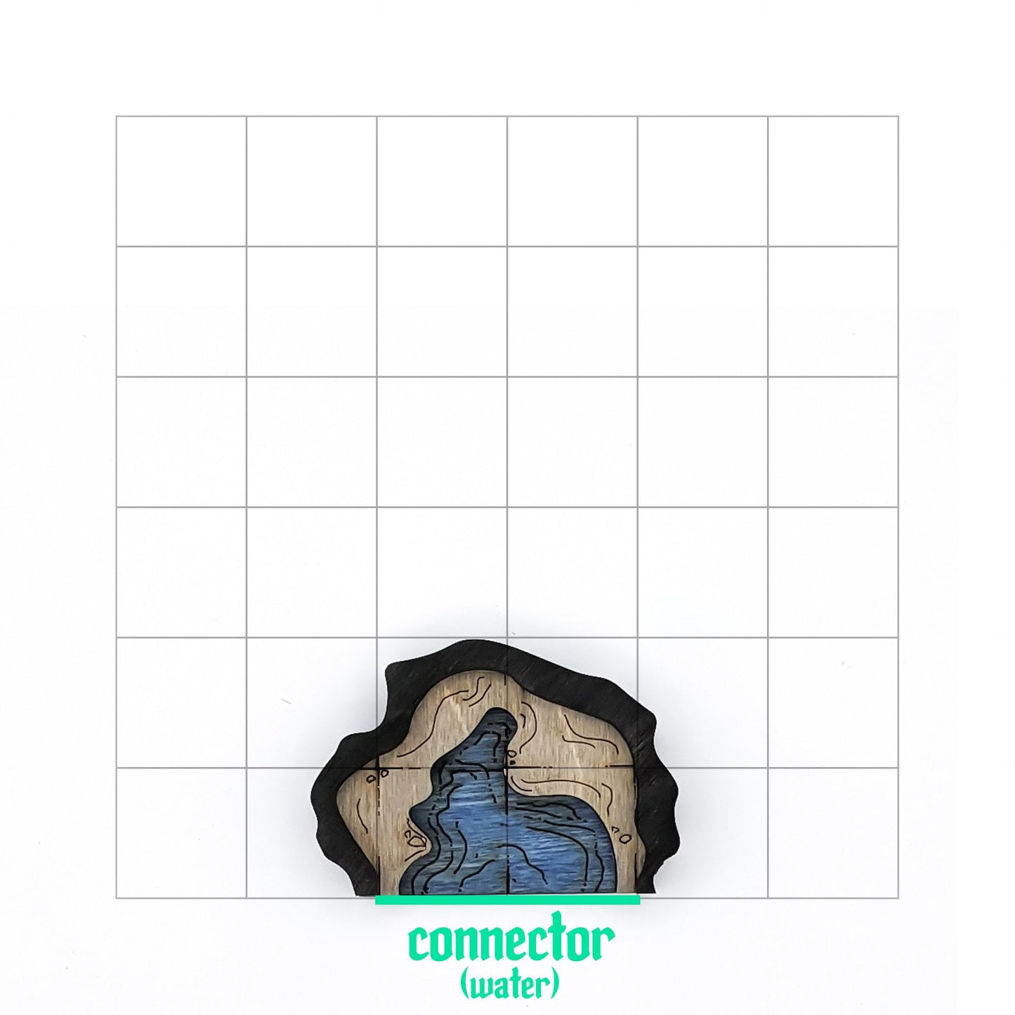 Cavern - Connector - Water Cap A  (set of 3)