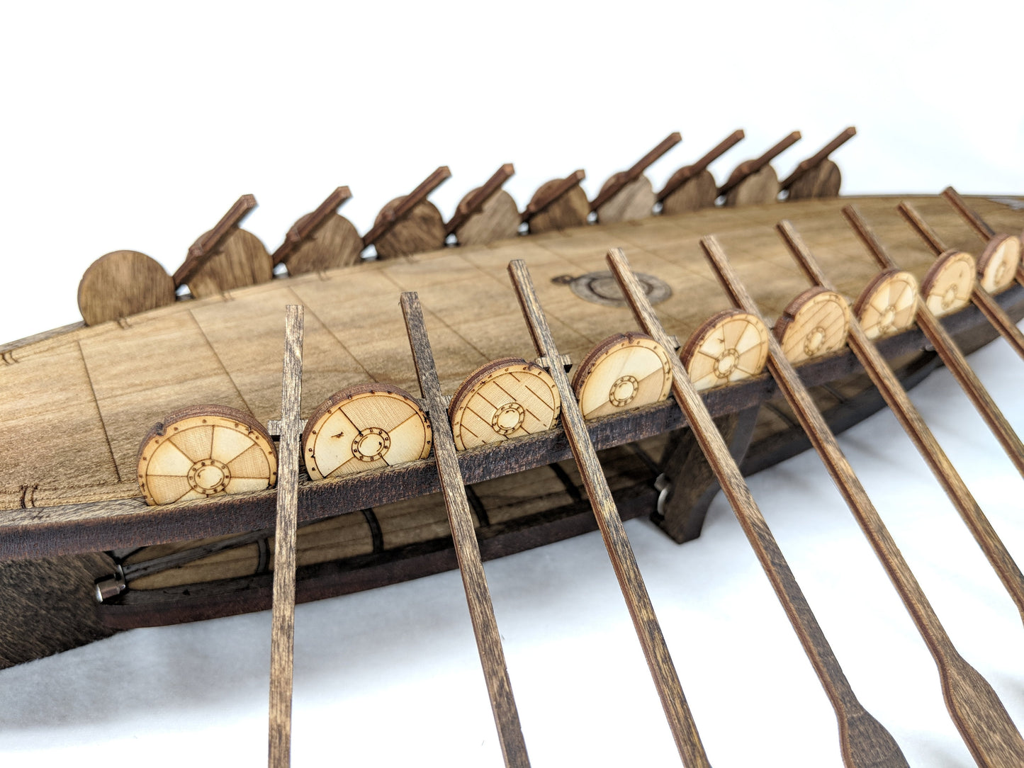 Magnetic Viking Longship for TTRPGs like D&D, Pathfinder, Daggerheart | Painted, Ready for Use