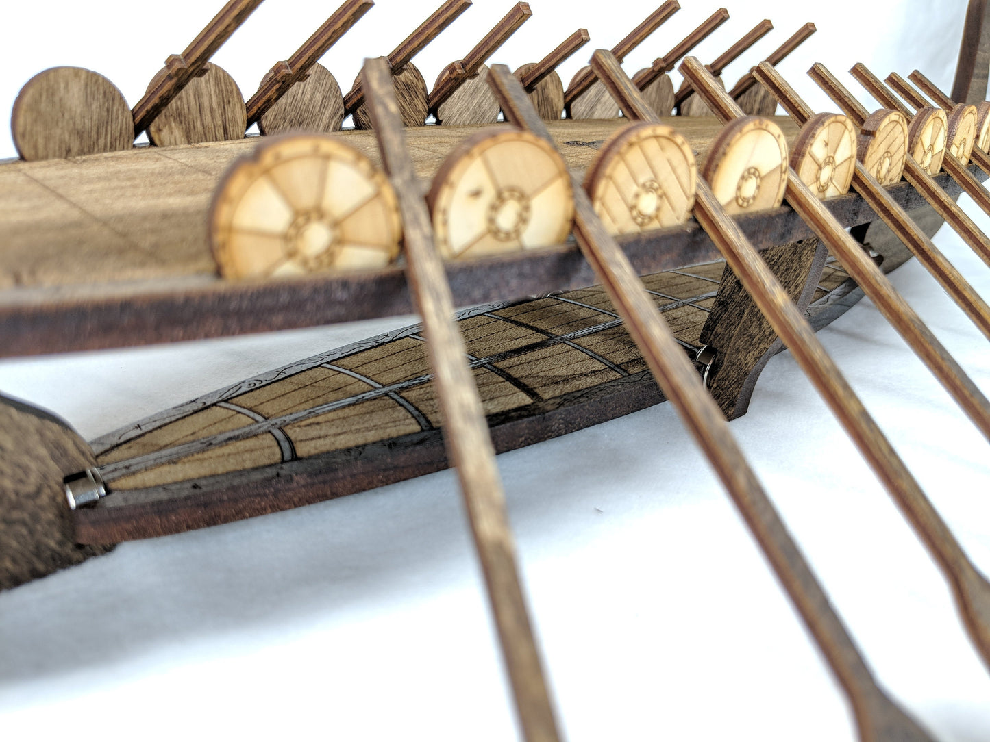 Magnetic Viking Longship for TTRPGs like D&D, Pathfinder, Daggerheart | Painted, Ready for Use