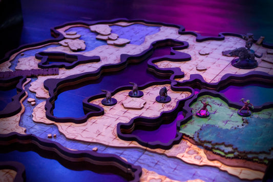 The Goblin Cave | 59-Piece Modular Dungeon Tile Set | Painted and Ready for Use in Your TTRPG Games Like D&D, Pathfinder, Daggerheart
