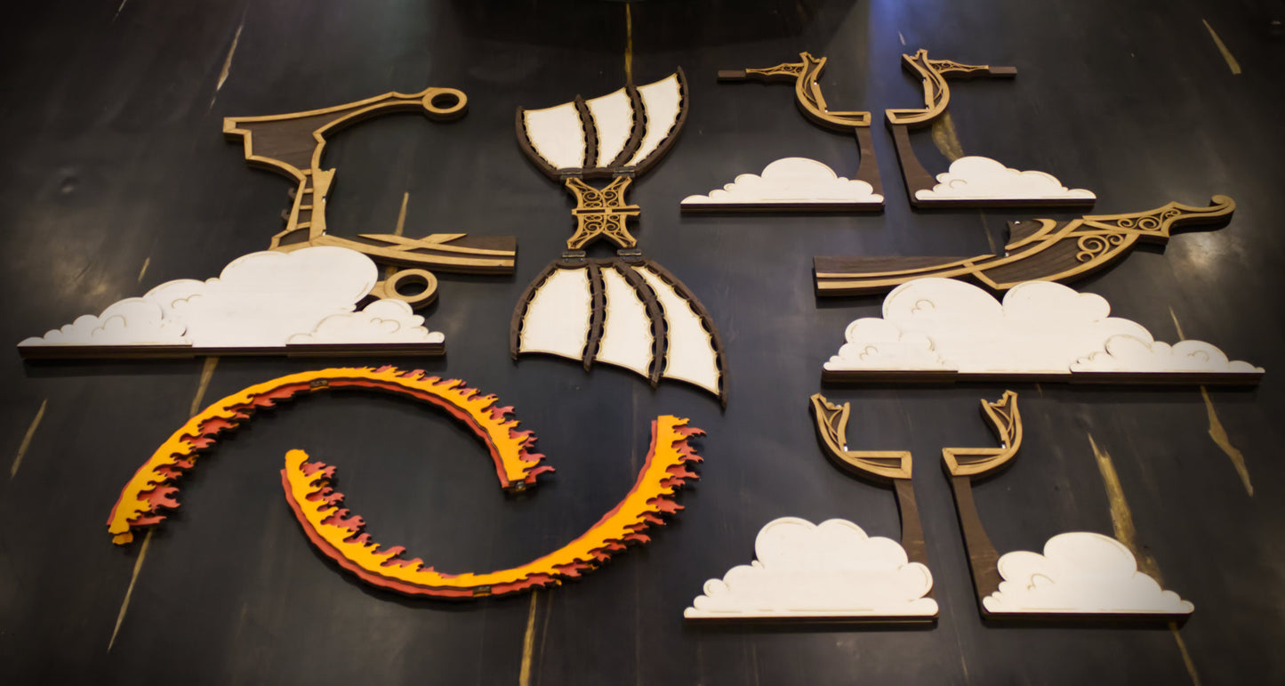 Elemental Airship Upgrade Kit for Brigantine Ship