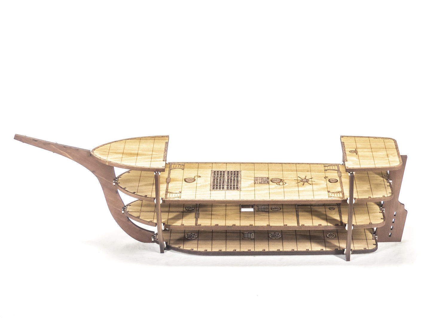 Magnetic Warship for TTRPGs like D&D, Pathfinder, Daggerheart | Painted, Ready for Use