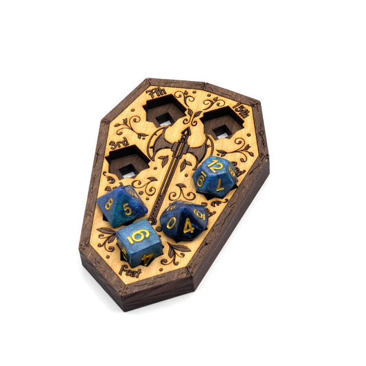 Superiority Dice Tracker for Battle Master Fighters | Updated Design! | Laser Cut Solid Wood, for D&D 5E