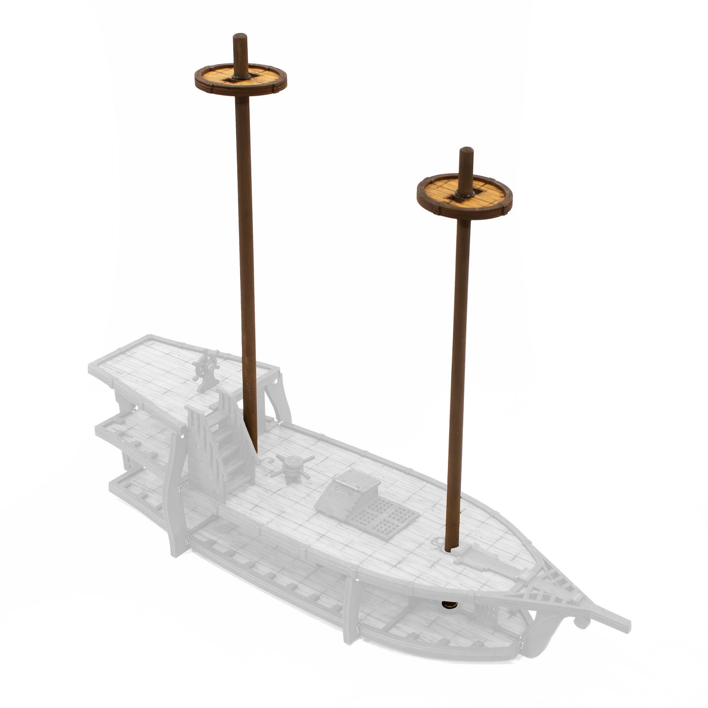 Brigantine Ship Masts and Crows Nests Upgrade Kit