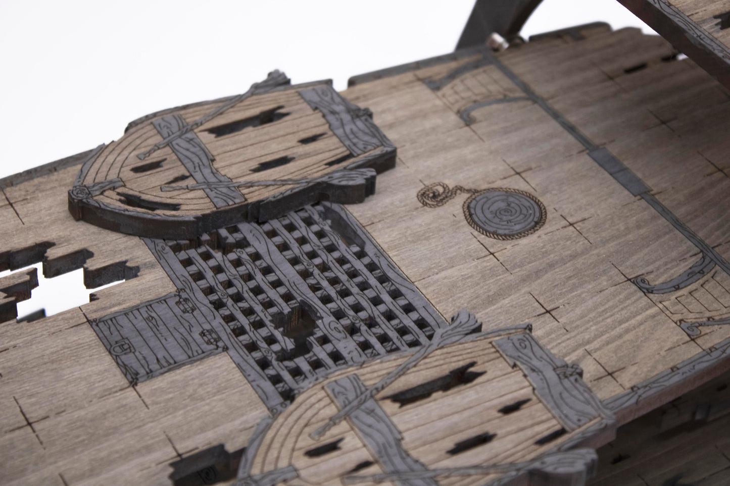 Magnetic Ghost Galleon Ship for TTRPGs like D&D, Pathfinder, Daggerheart | Painted, Ready for Use