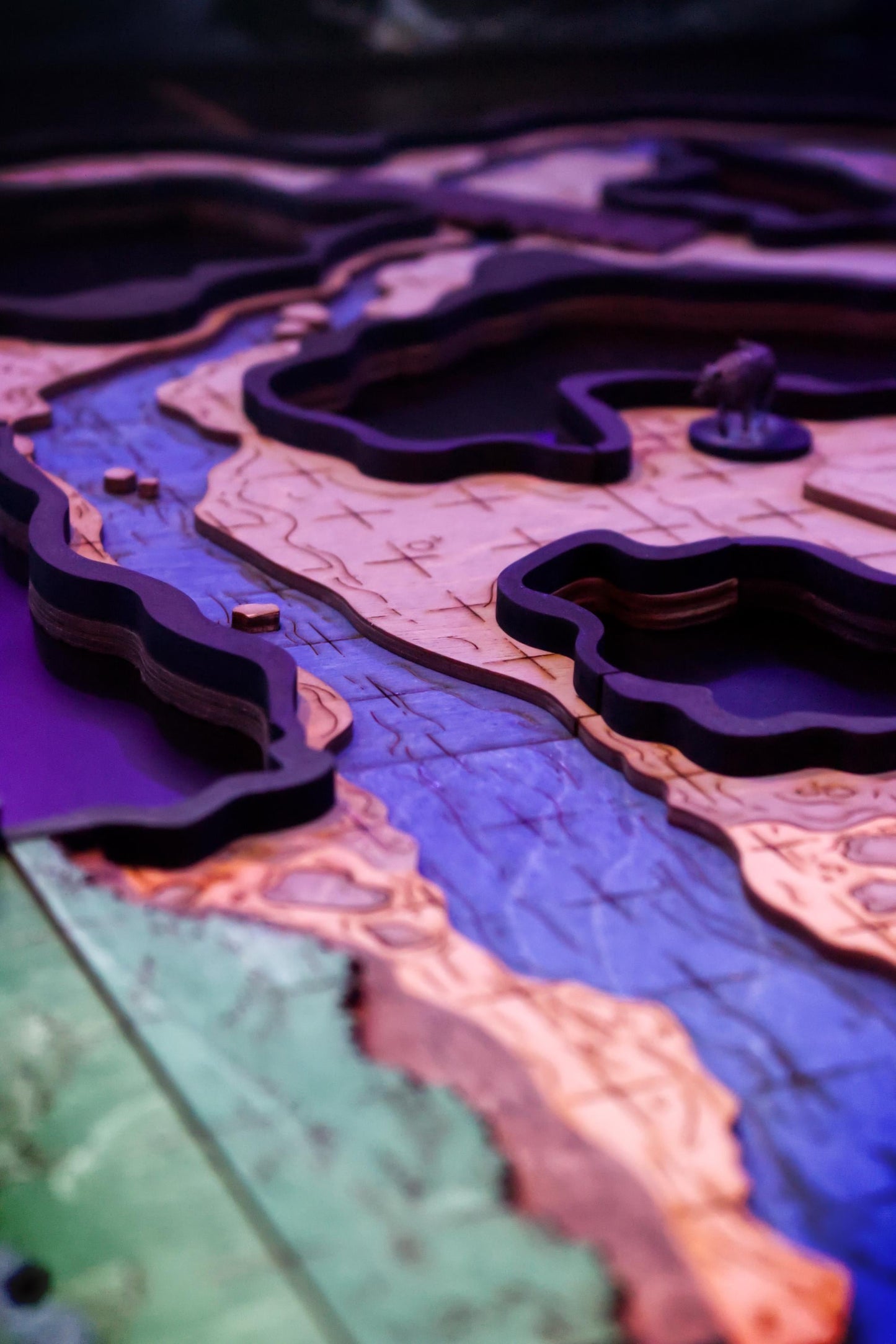 The Goblin Cave | 59-Piece Modular Dungeon Tile Set | Painted and Ready for Use in Your TTRPG Games Like D&D, Pathfinder, Daggerheart