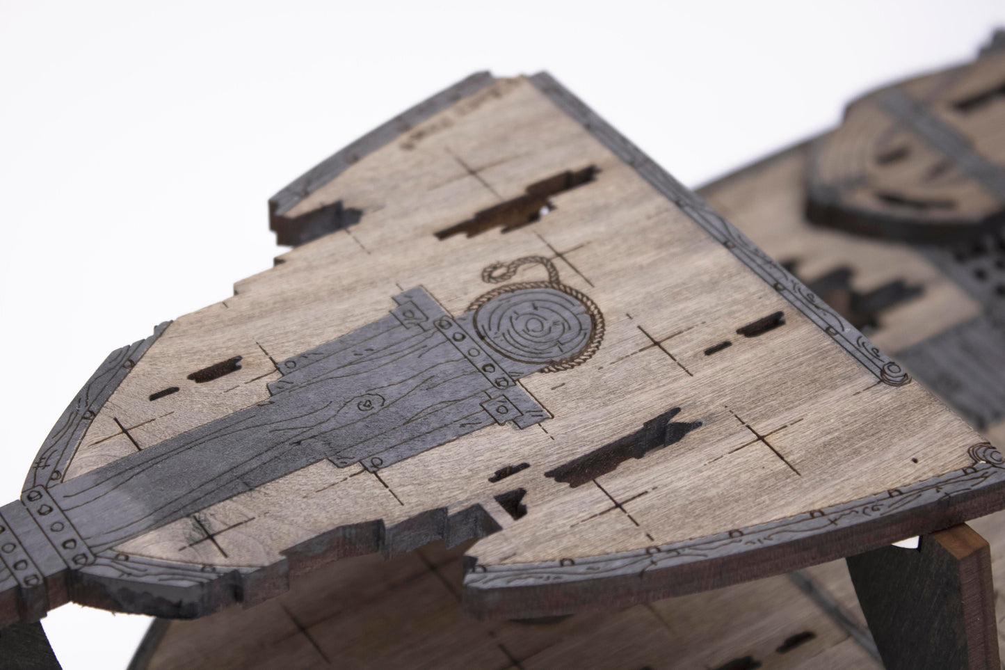 Magnetic Ghost Galleon Ship for TTRPGs like D&D, Pathfinder, Daggerheart | Painted, Ready for Use