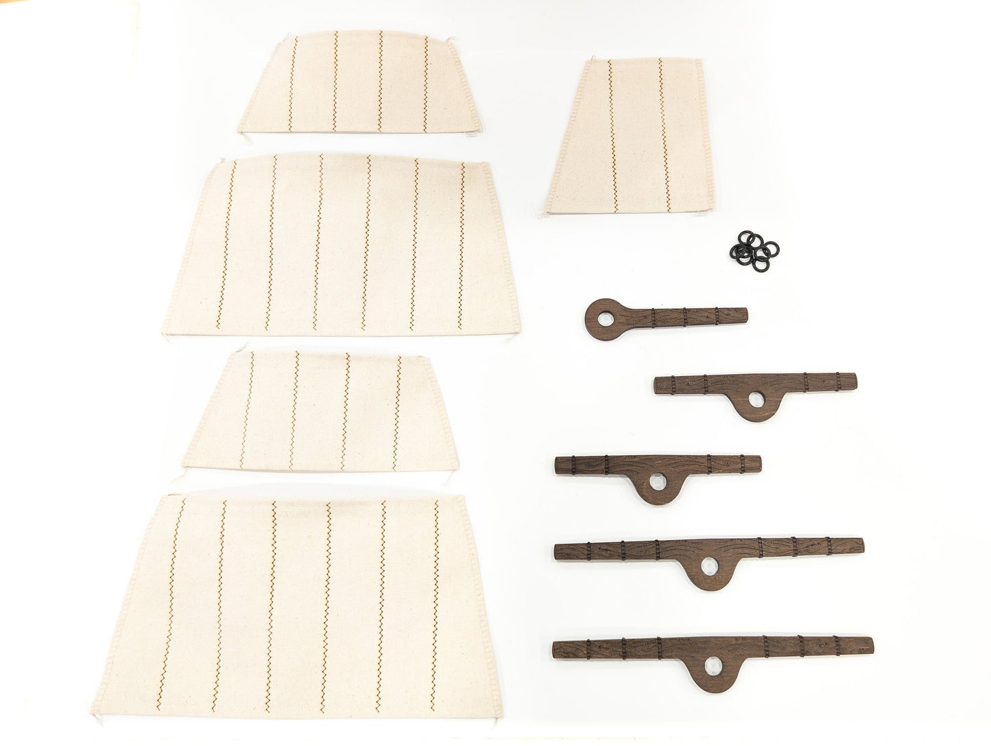 Brigantine Ship Uncommon Bundle with Sails for D&D, Pathfinder, RPGs | New Larger Design | Plywood Build with Magnet Assembly