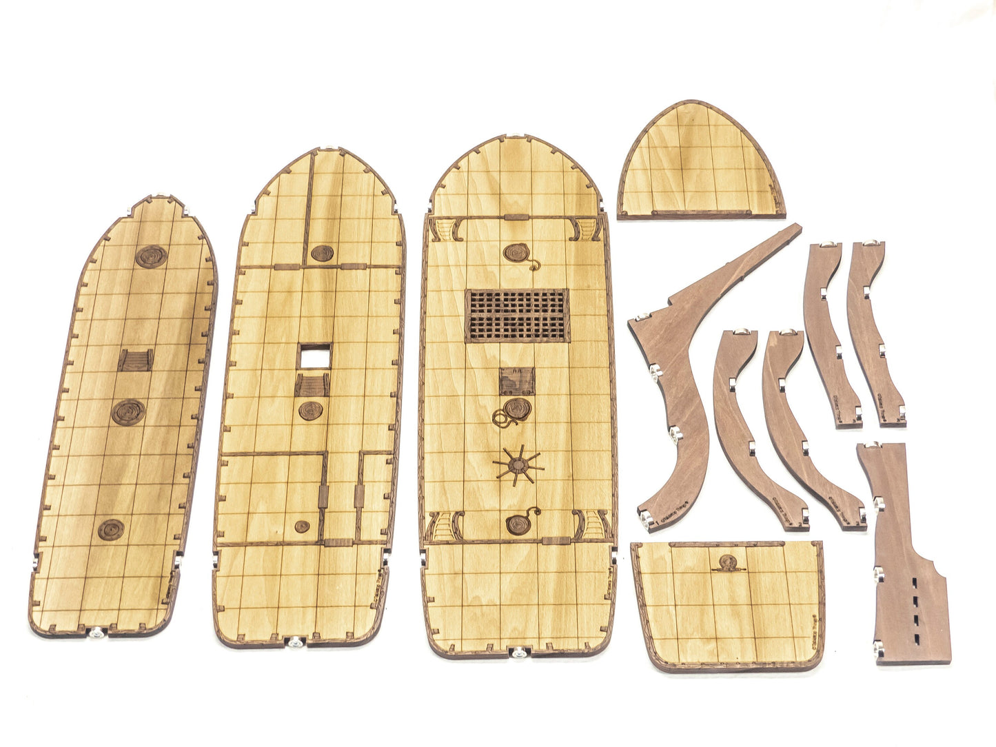 Magnetic Warship for TTRPGs like D&D, Pathfinder, Daggerheart | Painted, Ready for Use
