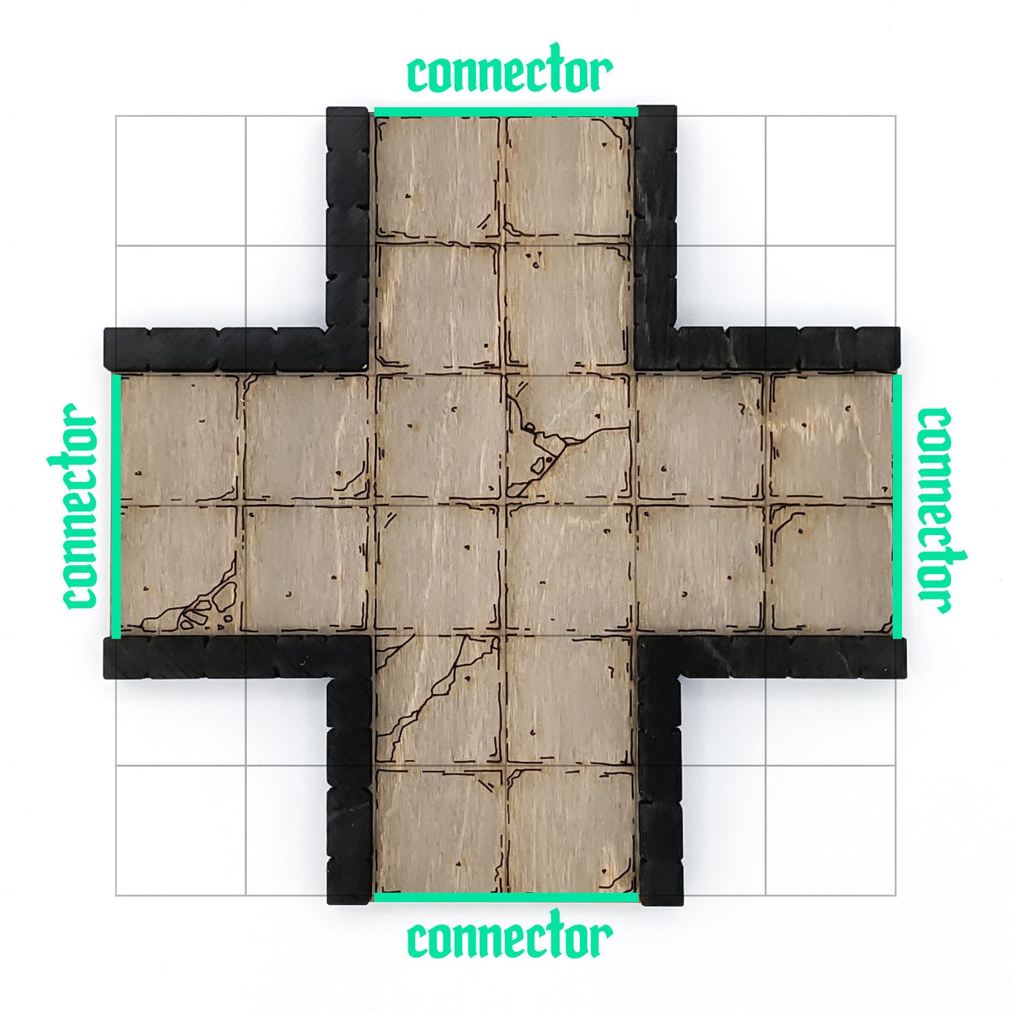 Dungeon - Connector - Intersection 4-Way A