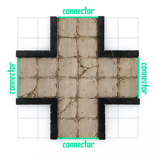 Dungeon - Connector - Intersection 4-Way A