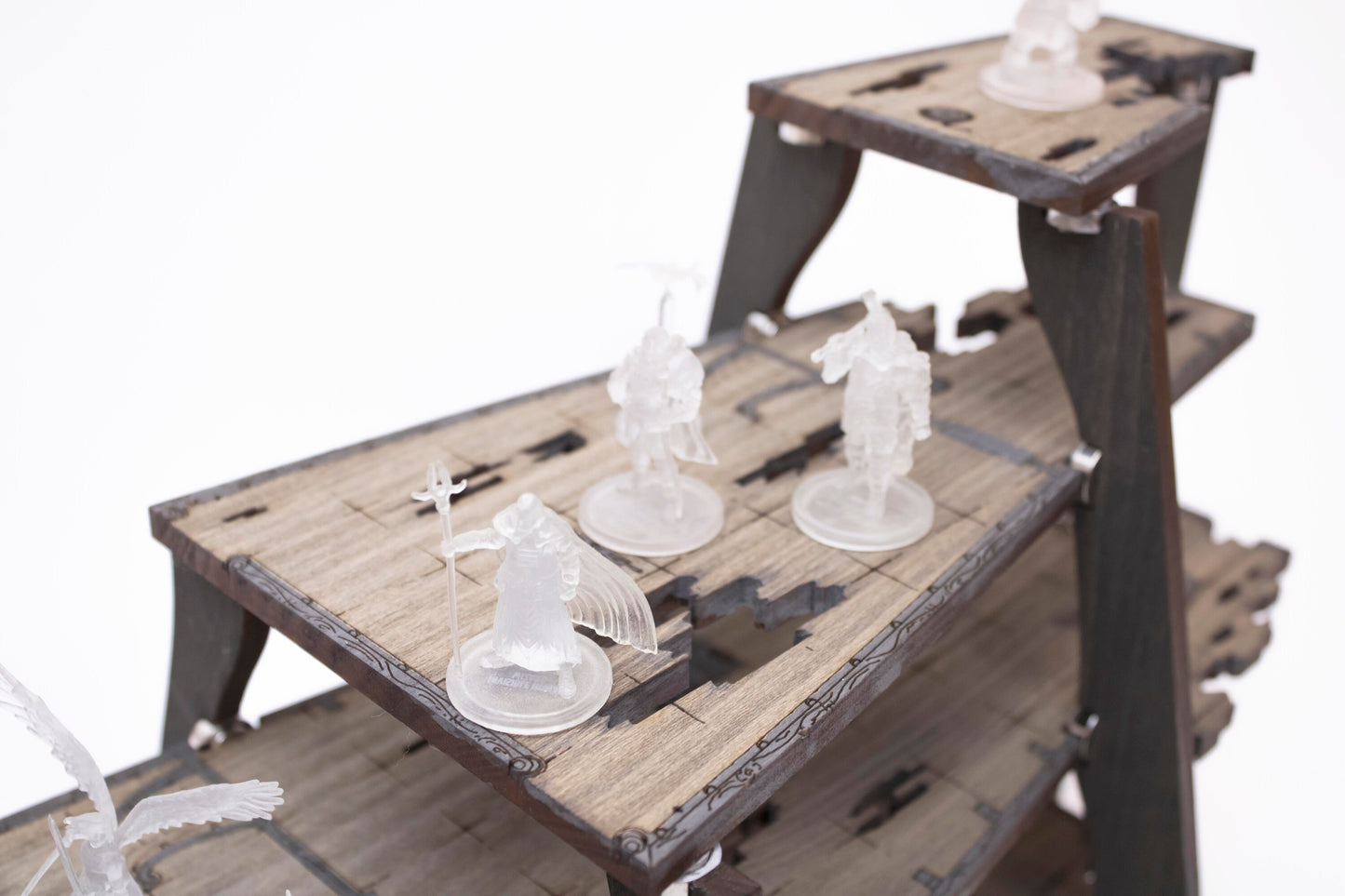 Magnetic Ghost Galleon Ship for TTRPGs like D&D, Pathfinder, Daggerheart | Painted, Ready for Use