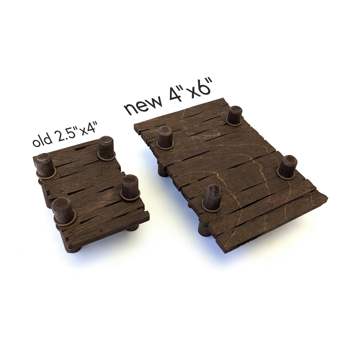 Rare Dock Terrain Bundle for TTRPGs | 6" Grid System, Height Adjustable | Docks, Gangplanks, Ladders and Street Lamps | D&D, Pathfinder